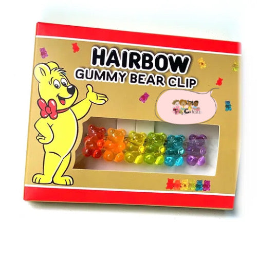 Hairbow Gummy Bear Clips